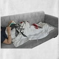 thumbnail image 6 of Rowan Soft Flannel Fleece Throw Blanket, Branch of Rowan with Fruit in Watercolor Mountain Wild Nature Foliage Artwork, Cozy Plush for Indoor and Outdoor Use, 70" x 90", Grey Red Black, by Ambesonne, 6 of 6