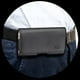 Insten Noir/gris Noir Texturé Horizontale Pochette Grand Étui Clip Holster (Taille: 6,48 x 3,3 x 0,51 Pouce) pour Smartphone – image 5 sur 5