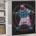 thumbnail image 3 of Killer Klowns from Outer Space Clown Shower Curtain, Bath Curtain Bathroom Home Decor Waterproof Polyester for Bathroom with 12 Hooks 64.17x70.87Inch（163x180cm）, 3 of 8
