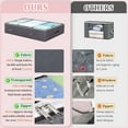thumbnail image 6 of 4 Pack 90L Under Bed Storage Containers,Closet Organizers and Storage,Foldable Underbed Storage Bags with Clear Window & Reinforced Handles for Clothing, Bedding,Gray, 6 of 8