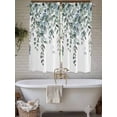 thumbnail image 6 of Spring Green Eucalyptus Leaves Bedroom Curtains 63 Inches length, Summer Rustic Botanical Window Treatment Curtain Drapes, Rod Pocket Curtain Panels for Living Room Kitchen, 42"x63", 2 Panels, 6 of 7