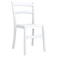 thumbnail image 1 of Compamia Tiffany Chaise de Salle à Manger de Patio Blanche, 1 of 11