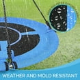 thumbnail image 3 of SereneLife Saucer Swing with Hang Kit, Outdoor Tree Swing with Swivel Spinner for Kids (Blue), 3 of 8