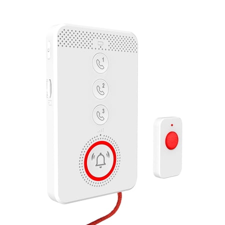 YAHHU 4G Wireless Caregiver Pager Elderly Calling System SOS Emergency Button Alert Portable Intercom [cite: 8]
