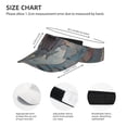 thumbnail image 3 of Gaeub Cool Cloud White Dragon Printed Sport Sun Visor Hats ,Adjustable Empty Top Sunscreen Visor Cap for Women and Men, 3 of 7