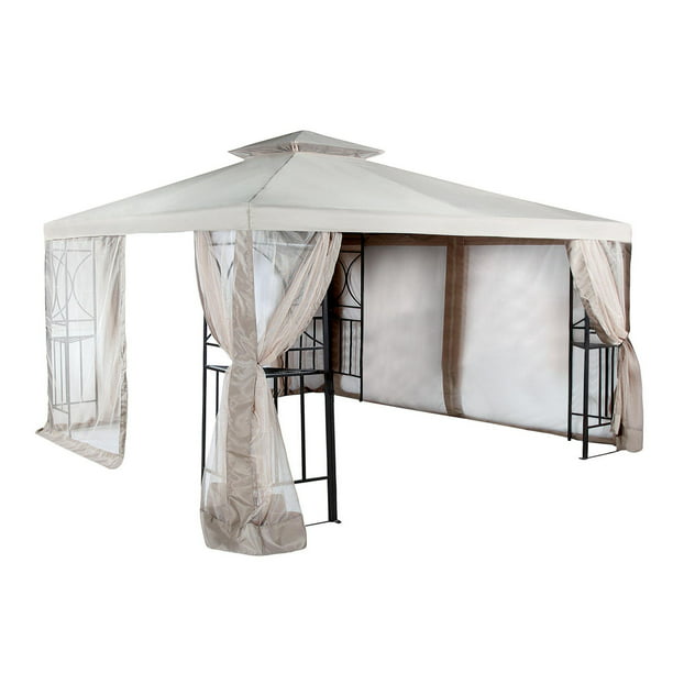 Garden Winds Replacement Canopy And, Replacement Gazebo Curtains 10 X 12