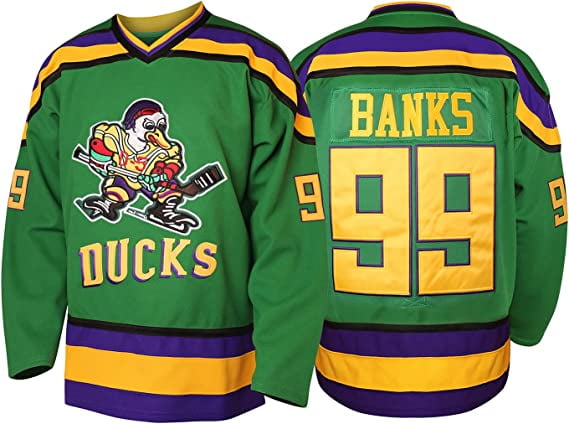 The Mighty Ducks Movie Jersey 96 Conway 99 Banks 66 Bombay 44 Reed 33  Goldberg