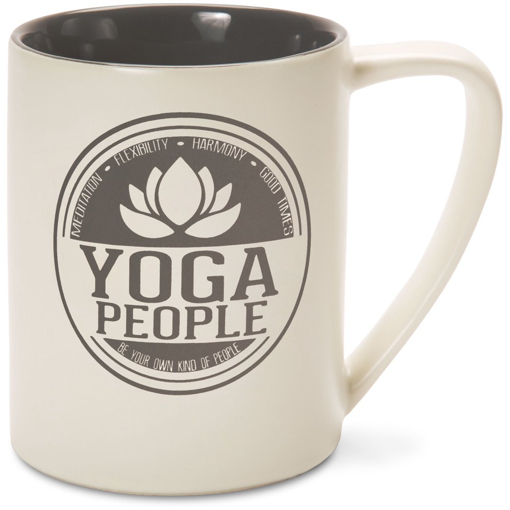 Pavilion Yoga People Ceramic 18 oz Large Coffee Mug