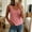 *Red, variant on ClodeEU Women's Plaid Scoop Neck Button Down Sleeveless Tank Top,Casual Blouse for Summer Black,Women's Plus L