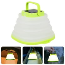 MEIBUTYUP LED Camping Lantern with Silicone Cover, Solar Powered Tent Light, Adjustable Brightness, Portable Outdoor Hiking Lamp