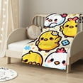 thumbnail image 2 of nygtbtfer Duck Bird Doodle Cartoon Throw Blanket Ultra Soft Warm All Season Decorative Fleece Blankets for Bed Chair Car Sofa Couch Bedroom, 2 of 6