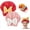 Red & Pink, variant on 2PCS Absorbent Hair Towel Wrap for Wet Hair, Microfiber Hair Towel Wrap Women Quick-Drying Thickened Hair Towels, Soft Bow Tie Wet Hair Towels Wrap for Long Curly Hair Women