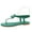 Green, variant on Women's Rhinestone T-Strap Thong Sandals, Adjustable Elastic Ankle Straps Summer Dressy Flip Flops, Comfortable Strappy Beach Wedding Shoes with Cushioned Footbed