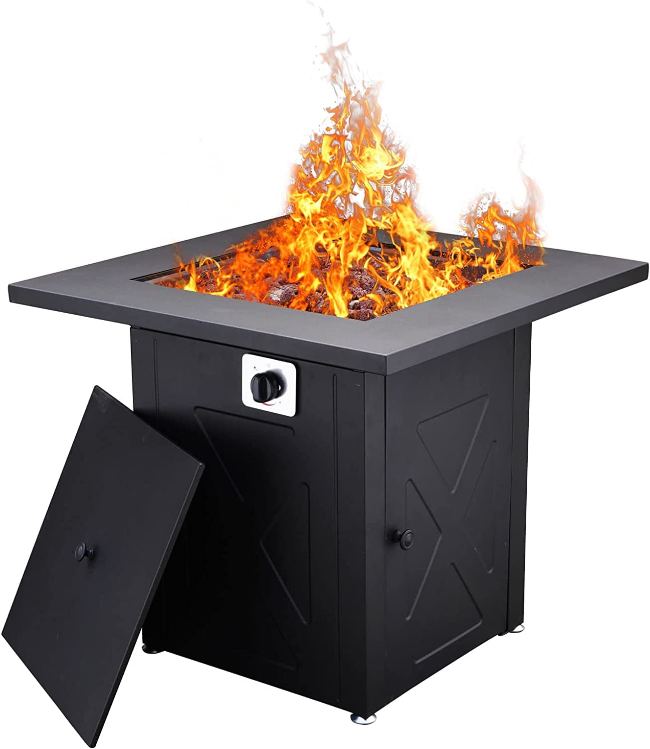Grand Patio Propane Fire Pits 28 inch Outdoor Gas Fire Pit Table,50,000