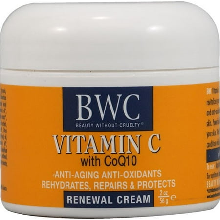 Beauty without Cruelty Renewal Cream Vitamin C with Coq10, 2 Oz