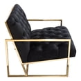 thumbnail image 6 of Nova Lifestyle Stainless Steel Accent Chair With Black Finish LUXECHBL, 6 of 7