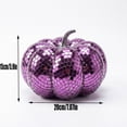 thumbnail image 3 of Fall Decor Halloween Retro Mirror Glass Disco Pumpkin Decor Sparkling Light Reflecting Tabletop Centerpiece Glass Tile Pumpkin Ornament for Mantel Window Party, 3 of 6