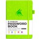 thumbnail image 1 of Libro contras. Clever Fox con pestañas. Organizador de direcciones web y contras. Libro registro con pestañas alfabéticas. Cuaderno medio guardar contras de ordenador y sitios web (verde), 1 of 3