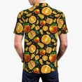 thumbnail image 5 of Rocae Tangerine for Men's Short Sleeve Polo Shirt, Quick Drying Performance Moisture Wicking Sports Men's Golf Shirt 4X-Large, 5 of 9