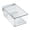 White, variant on mdesiwst Turtle Tank with Basking Platform Small Plastic Clear Aquarium Tank Desktop Micro Terrarium Habitat for Turtles Crayfish Crab Lizardt
