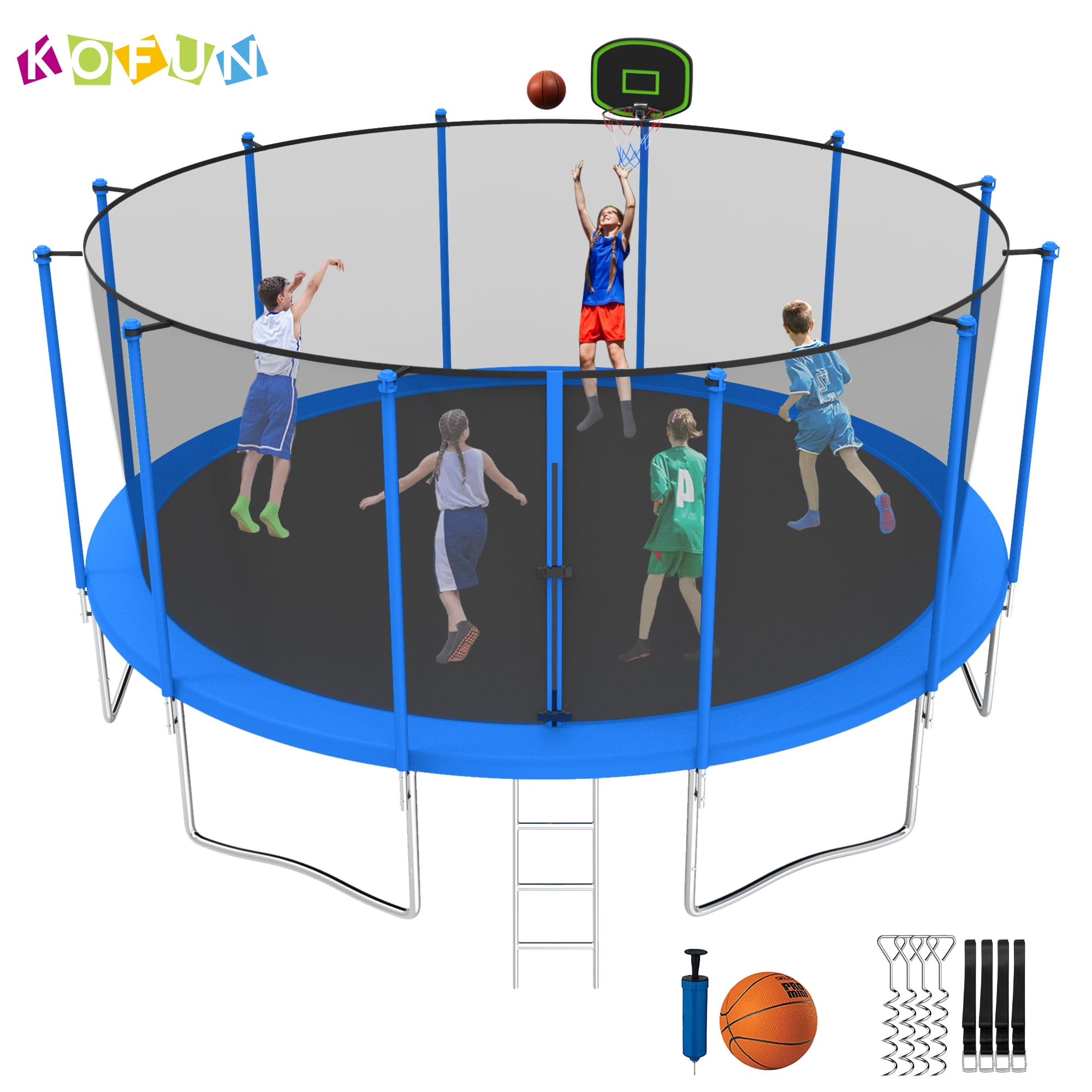 KOFUN Trampolines, NoGap Design 12FT 14FT 15FT 16FT Trampoline for