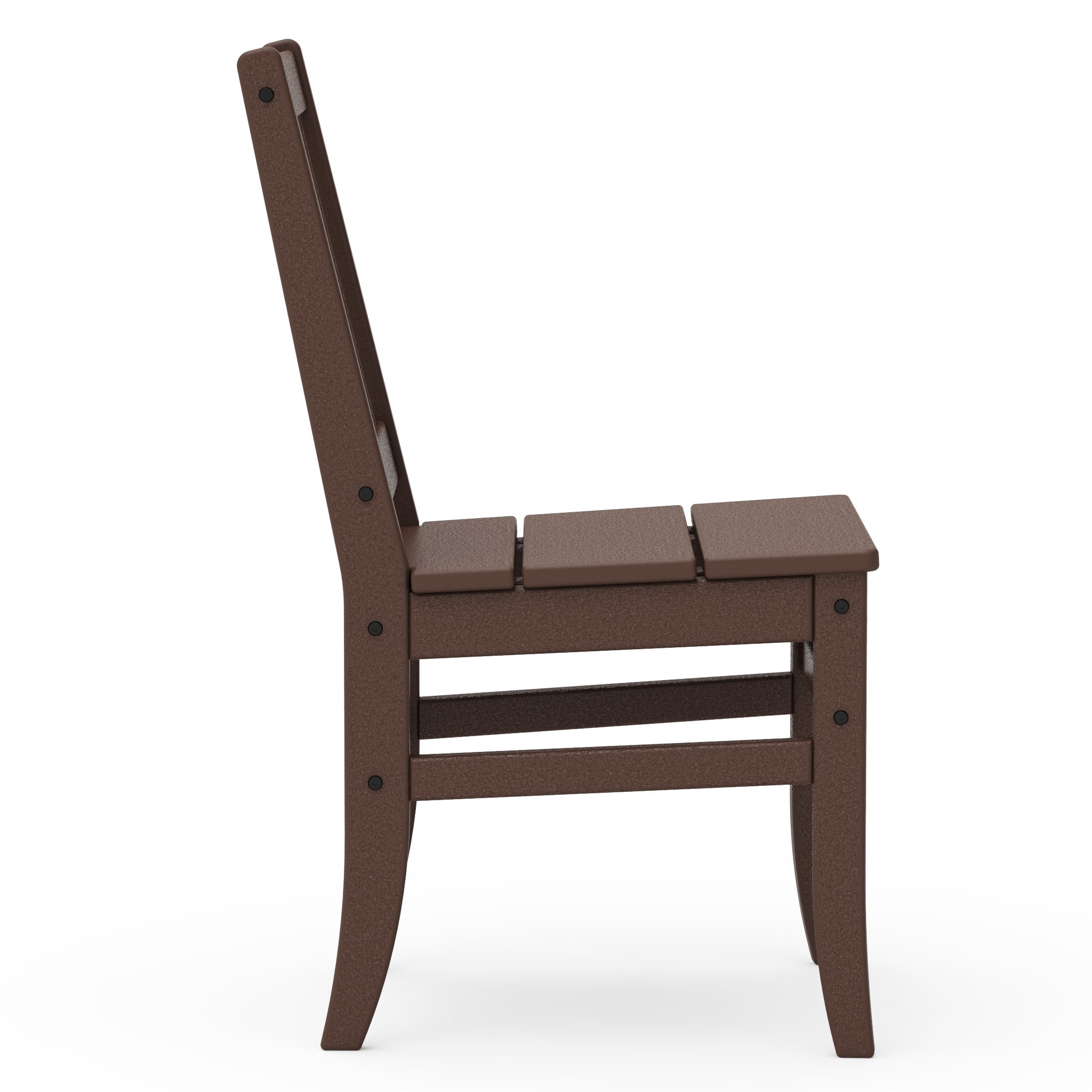 Better Homes & Gardens by POLYWOOD Southlake Outdoor Dining Side Chair (2 Chairs), All-Weather HDPE, Patio Seat, Mahogany