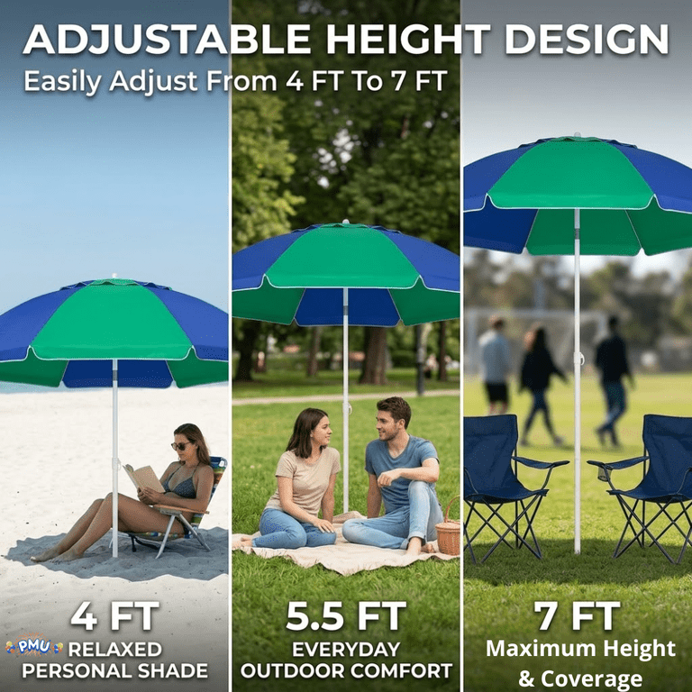 6 adjustable height patio umbrellas ABCCANOPY 7.5-ft Market Umbrella Polyester tilt design as well as aluminum ribs to match 6' Sunbrella Round Patio Umbrella