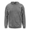thumbnail image 4 of Classic Washed Minimalist Solid Color Hoodie Jacket Relaxed Fit Pullover For Men And Adults Casual Wear Oversized Pullover Long Sleeve Crewneck Casual Tops, 4 of 5