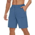thumbnail image 2 of TACVASEN Men's Cargo Quick Dry Shorts Outdoor Casual Lightweight Shorts Blue Dark 36, 2 of 6