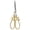 Golden, variant on Vintage Sword-Style Embroidery Scissors, Professional 5.1" Stainless Steel Fine Tip Sewing Shears, Decorative Crane-Style Detail for Cross Stitch & Needlework, Royal Champagne Gold