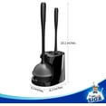 thumbnail image 5 of "MR.SIGA Toilet Plunger and Bowl Brush Combo, Size 6.3\"" x 8.2\"" x 18.1\"", Black, 1 Set", 5 of 11