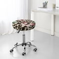 thumbnail image 7 of Lsque Leopard Dots Round Bar chair cushion covers Velvet Fabric Premium Comfort Protects from Scratches and Stains for 14-17 Inch Chair- 13 inch, 7 of 7
