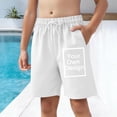 thumbnail image 6 of UQJfacai Boys Swim Trunks Kids Drawstring Elastic Waist Swim Shorts Pockets Summer Bathing Suit Swimsuit Teen Boy Swimwear 4-15 Years, 6 of 9