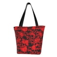 thumbnail image 1 of Fotbe Red Skulls 3 Bolsa de Playa con Estampado, Bolsa de Hombro, Bolsa de Mano Espaciosa, Bolsa de Viaje Ligera, Bolsa de Compras Versátil, 1 of 6
