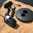 thumbnail image 6 of Half Off Ponds Small Floating Fountain with 750 GPH Pump, White LED Lights, Adjustable Spray, 30 ft Cord, 6 of 7