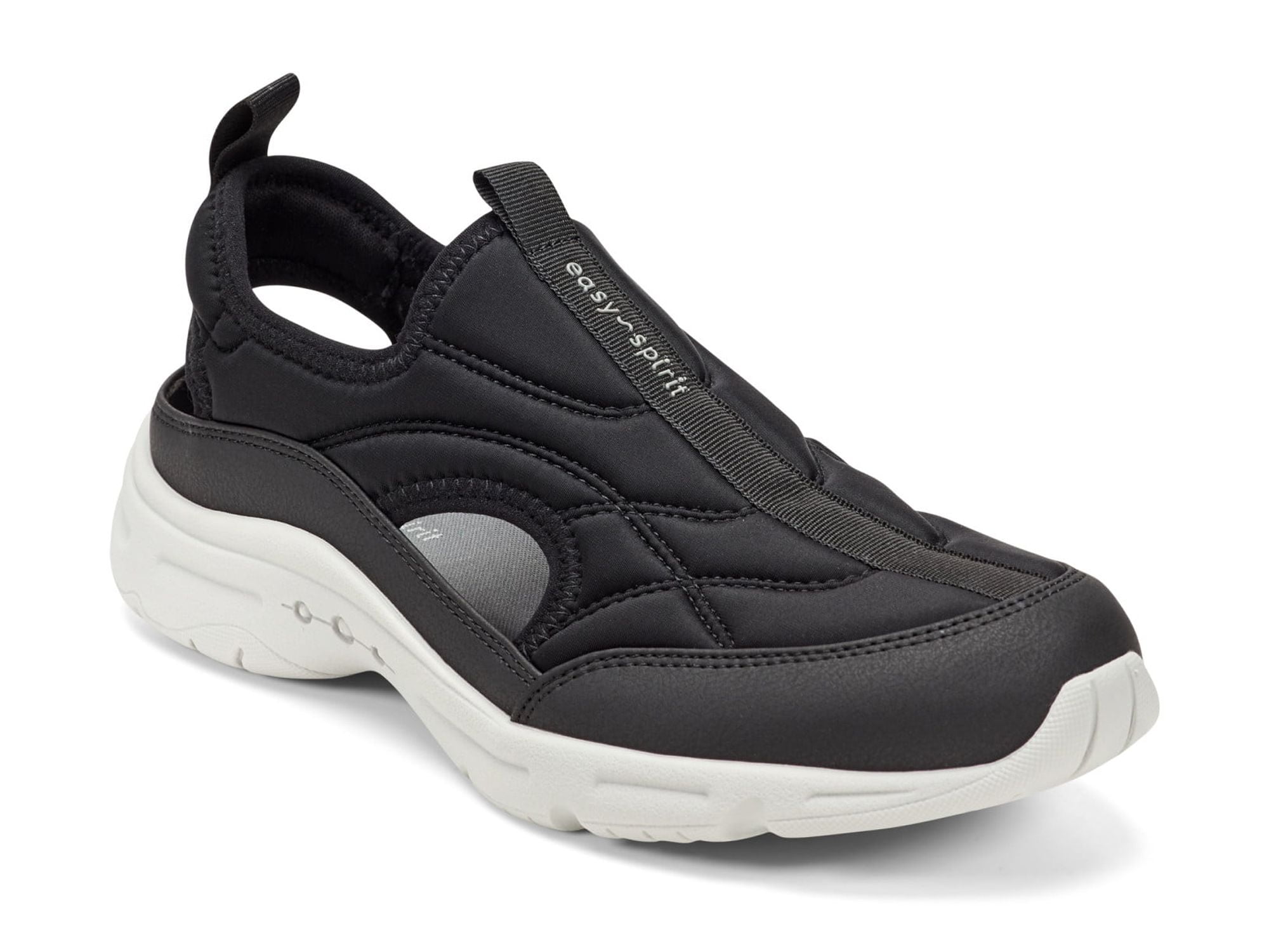 Easy Spirit Women's TravelTime Slip On Walking Sneaker Mule, Wide