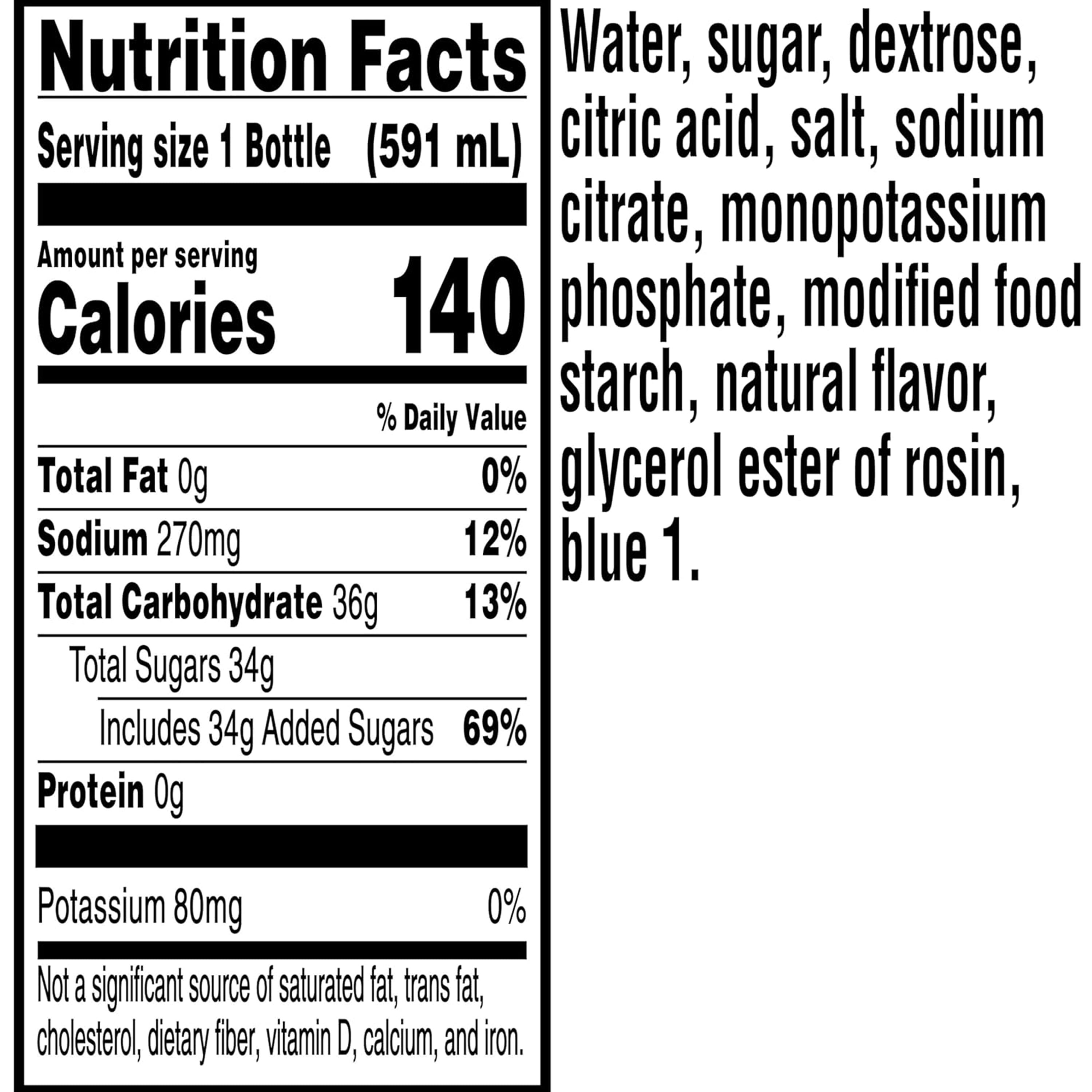 Gatorade Frost Thirst Quencher Glacier Freeze Sports Drinks, 20 fl oz, 8 Count Bottles