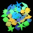 Axio 50pcs Aquarium Stones Glow In The Dark Stones Aquarium Ocean Theme
