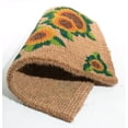 thumbnail image 3 of Printed Coir Doormat, Happy Sunflower, 18-Inch by 30-Inch, 3 of 4