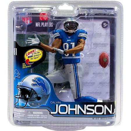McFarlane NFL Sports Picks Series 30 Calvin Johnson Action Figure [Blue (Calvin And Hobbes Best Friend)