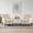 Beige-Chenille, variant on Mid Century Modern Accent Chair, Dark Brown Faux Leather Club Chair for Living Room, Bedroom, Office, or Reception Room