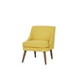thumbnail image 3 of A&D Home Dana Linen Accent Chair, Yellow, 3 of 6