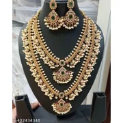 Beautiful Necklace Set /Indian Women Jewellery Gold Plated Fashion Jewelry/Designer Pearl Necklace / Wedding Wear Bridal Gift