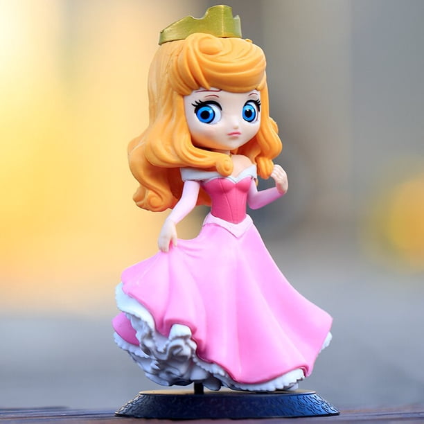 Figuras de acción de Disney para niñas, juguetes de la princesa Ariel, Rapunzel, Cenicienta, sirena, Anna, Elsa, Bella, Sofía, Blancanieves, Mulan, 10-16cm qiuyongming unisex
