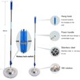 thumbnail image 2 of Mop and Bucket Set, 360° Spin Mop and Bucket with Wringer Set and 3 Microfiber Mop Refills, Stainless Steel 61'' Extended Handle Spinning Mop Bucket System for Floor Cleaning, 2 of 14