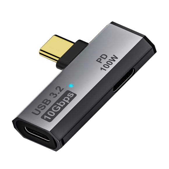 Adaptador divisor USB-C AreMe 2 en 1 para audífonos y carga PD de 100 W