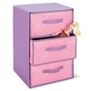 Whitmor Kids' Soft 3-Drawer Chest, Pastel Colors