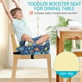 thumbnail image 3 of Toddler Booster Seat Chair Booster Seat With Adjustable Belt And Fastening Strap Non Slip Booster Seat Cushion Cute Kid Booster Seat For Dining Table Toddler Kids, 3 of 5