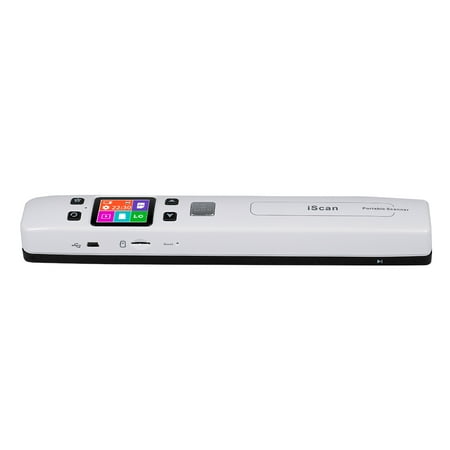 iScan 1050DPI Portable Scanner Support TF Card Max. 32GB Photo JPEG PDF Color Scanning Receipts Books A4 (Best Receipt Scanner App Android)