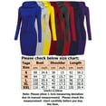 thumbnail image 2 of Frontwalk Women Sweatshirt Dress Long Sleeve Hooded Dresses Solid Color Pullover Hoodie Travel Slim Fit Drawstring Blue XL, 2 of 2